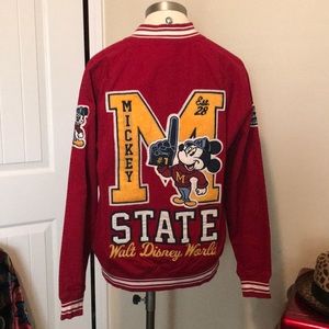 Disney Mickey Mouse varsity letter jacket NWOT